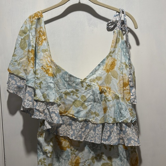 WE ARE KINDRED Giovanna floral Asymetrical tiered dress - Picture 2 of 7